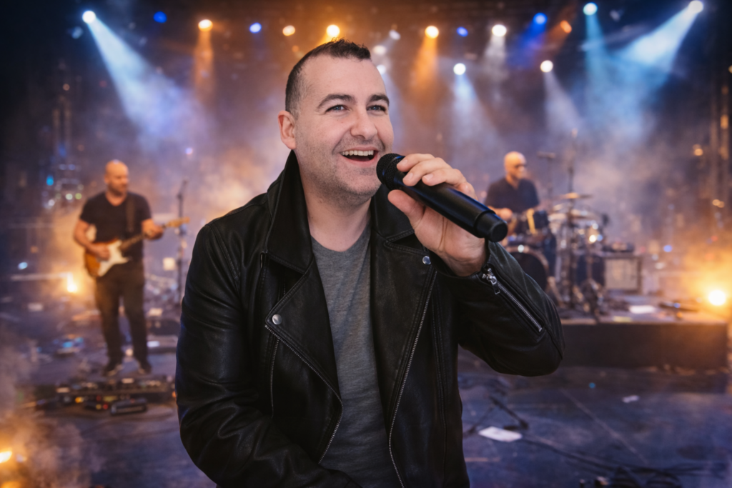 Kenzo David avec ses musiciens