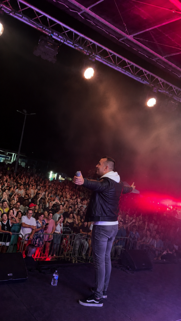 Concert avec Kenzo David devant 3500 personnes